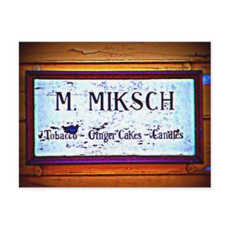 Miksch House Sign postcard