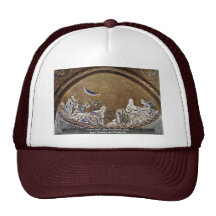 Milagro durante el éxodo del fabricante de mosaico gorro de camionero