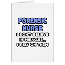 Milagros y enfermeras forenses tarjeta