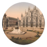 Milan Cathedral and Piazza, Lombardy, Italy stickers