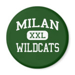 Milan - Wildcats - High School - Milan Missouri Fridge Magnet