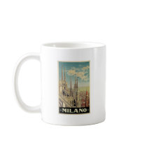 Milano Milan Italy Vintage Travel Poster Art Mug