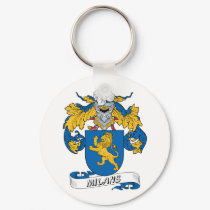 Milans Family Crest keychains by coatsofarms Milans Family Crest keychains