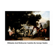 Milbanke And Melbourne Families By George Stubbs posters