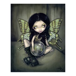 Mildew gothic fairy Art Print print