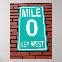 mile marker sign print