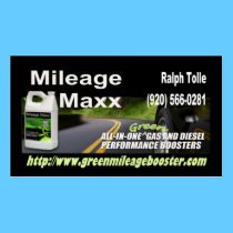 MILEAGE MAXX RALPH TOLLE call now business cards