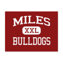 Miles - Bulldogs - Miles High School - Miles Texas postcards by customteamsportswear Miles - Bulldogs - Miles High School - Miles Texas postcards