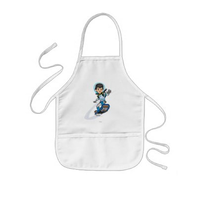 Miles Callisto Riding His Blastboard Kids' Apron