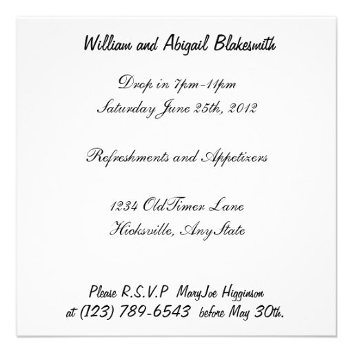 Milestone Anniversary Party Invite
