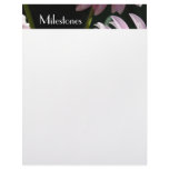 Milestones newletter paper Letterhead Pink Black