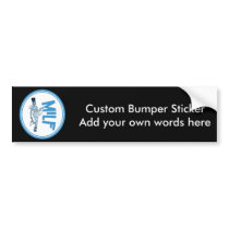 MILF Mummy Blue bumper stickers by atomic50s MILF Mummy Blue bumper stickers