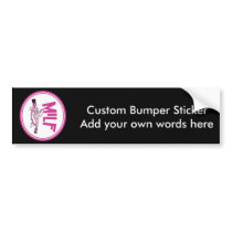 MILF Mummy Pink bumper stickers by atomic50s MILF Mummy Pink bumper stickers