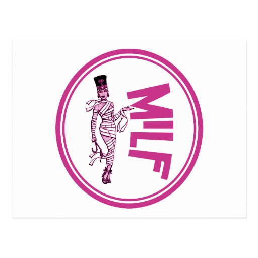 MILF Mummy Pink Postcards