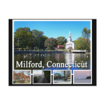 Milford Connecticut Multiview Postcards
