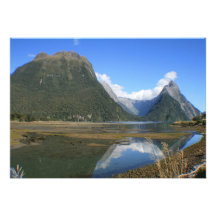 Milford Sound Bay, Mitre Peak, New Zealand Invites