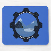 Milford Sound New Zealand Mousepad by kiwisoutback Milford Sound New Zealand Mousepad