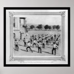 Military Academy Students Fencing in Istanbul 1885 posters