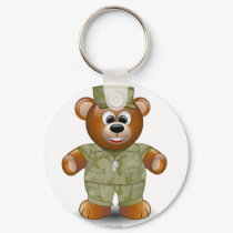 Military Bear keychains by smileycentral Military Bear keychains