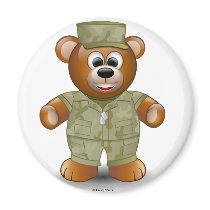 Military Bear magnets