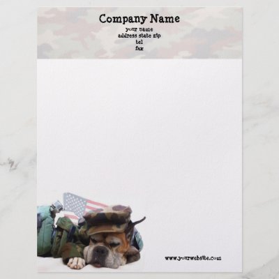 dog letterhead