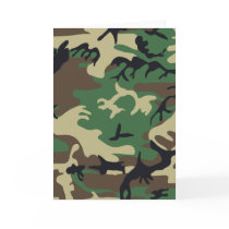 Military Camouflage Card