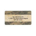 Military Camouflage Custom Address Labels