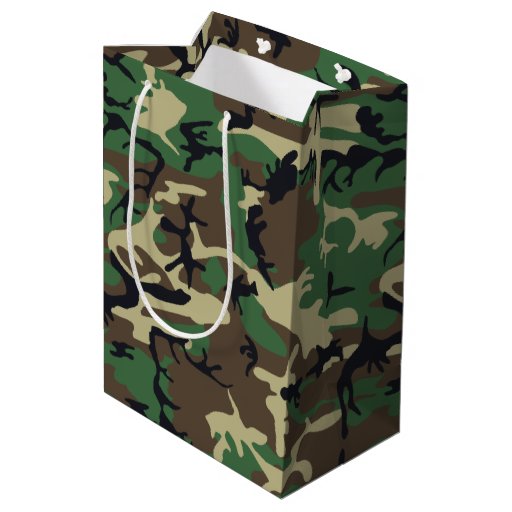 Military Camouflage Medium Gift Bag Zazzle