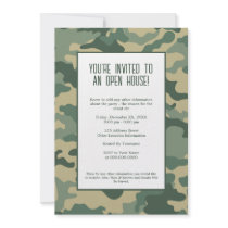 Military/Camouflage Party Invitation by HuntFishShow Military/Camouflage Party Invitation