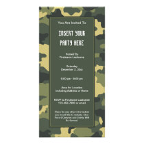 Military Camouflage Party  Invitation photo cards