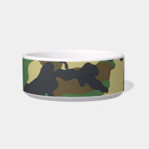 Military Camouflage Pet Bowl Cat Food Bowl