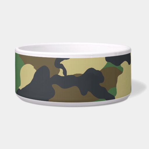 Military Camouflage Pet Bowl Dog Food Bowls Zazzle