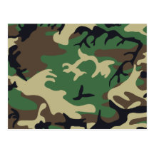 Military Camouflage Postcard