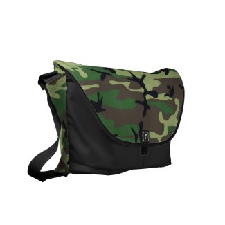 Military Camouflage Rickshaw Messenger Bag