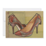 Military Camouflage Stilettos with Tassels Personalized Invitations