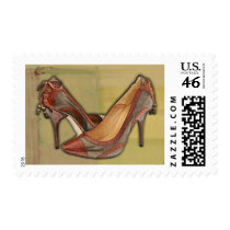 Military Camouflage Stilettos with Tassels postage