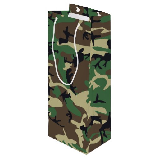 Military Camouflage Wine Gift Bag Zazzle