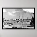 Military Camp on Morris Island, SC 1863 posters