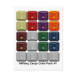 Military Cargo Crate Pack #1 postcards