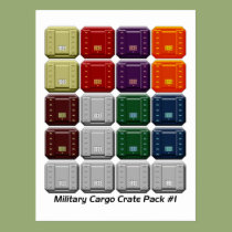 Military Cargo Crate Pack #1 postcards