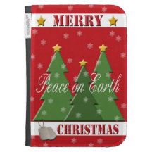 Military Christmas Peace on Earth Kindle Case