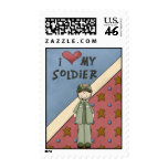 Military Collection Army Girl Soldier Postage Stam