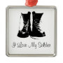 Military Combat Boots Love My Soldier Ornament ornament