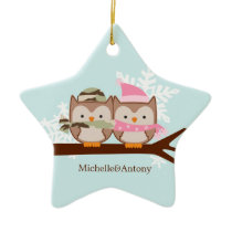 Military Couple Christmas Ornaments