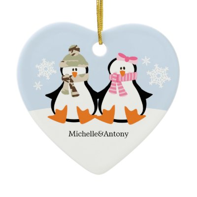 Military Couple Christmas Ornaments