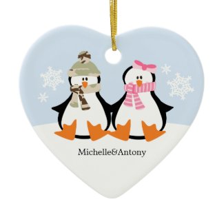 Military Couple Christmas Ornaments ornament