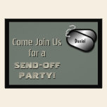 Military Deployment  Party invitations