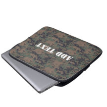 Military Digital Woodland Background Laptop Sleeves