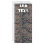 Military Digital Woodland Background rack cards