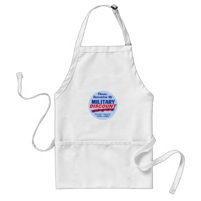 MILITARY DISCOUNT Apron by samappleby